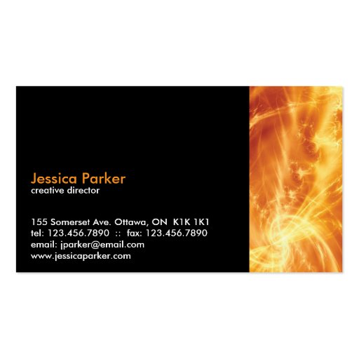 Abstract - Fire Business Card (back side)