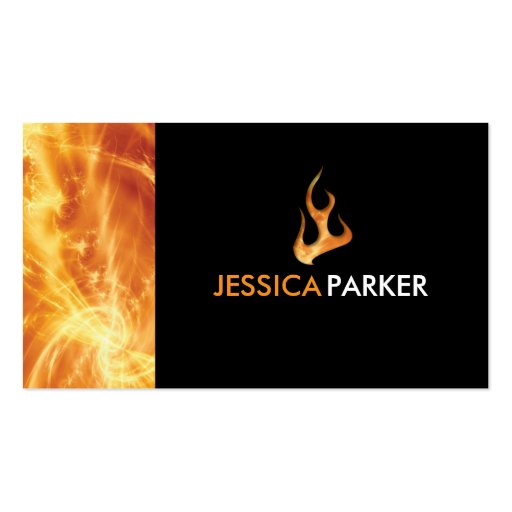 Abstract - Fire Business Card (front side)