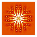 abstract fire flower posters
