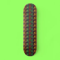 Abstract Fire Skateboard