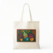 Abstract Fish Art Design Tote Bag