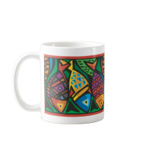 Abstract Fish Art Design Mug