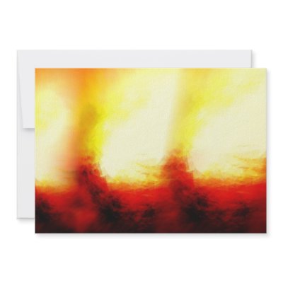 Abstract Flames Invitations by hizli_art
