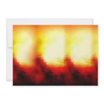 Abstract Flames Invitations