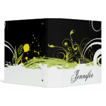 Abstract Floral Binder by stationeryshop Abstract Floral Binder