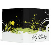 Abstract Floral Binder by stationeryshop Abstract Floral Binder