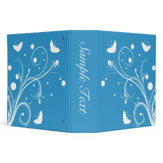 Abstract Floral Binder binder