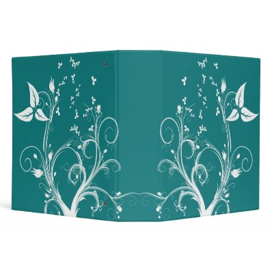 Abstract Floral Binder