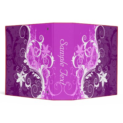Abstract Floral Binder