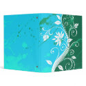 Abstract Floral Binder by stationeryshop Abstract Floral Binder