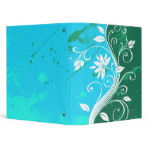Abstract Floral Binder