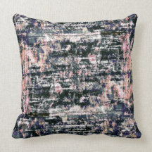 Abstract Floral Branch Cushion Throw Pillow