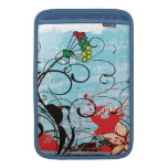 Abstract Floral Grunge Macbook Air Sleeve