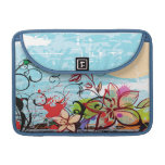 Abstract Floral Grunge Macbook Pro Sleeves