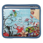 Abstract Floral Grunge Sleeves For Ipads
