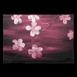 Abstract Floral Maroon Place mat placemats
