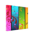 Abstract Floral PanelsFl Canvas Prints