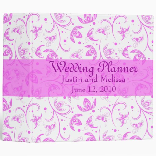 Abstract Floral Pattern Binder