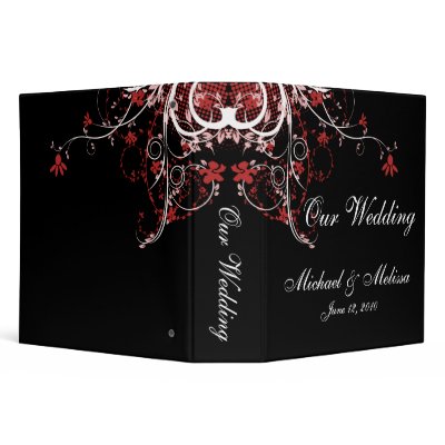 black and white wedding with red. Abstract Floral Red, Black