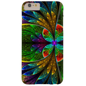Abstract Floral Stained Glass 1 Barely There iPhone 6 Plus Case