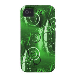 Abstract Floral Swirl Vines Green Girly Gifts Vibe iPhone 4 Covers