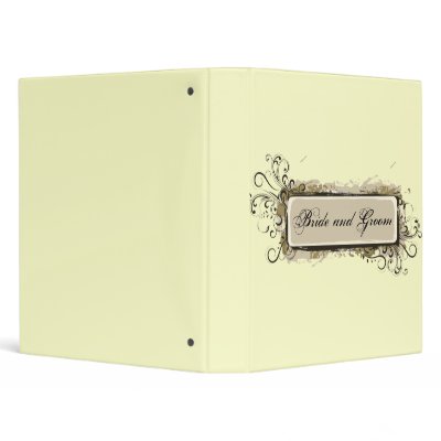 Abstract Floral Wedding Binder