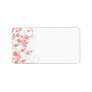 Abstract Floral Wedding Blank Address Label