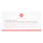 Abstract Flower Accommodation / Directions Card Photo Card Template