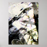 Abstract Flower and Branches Poster