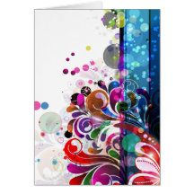 abstract flower background card