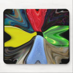 Abstract Flower Colorful Mousepad mousepads