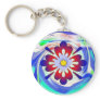 Abstract flower keychain