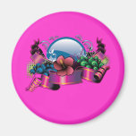Abstract Flower Magnet