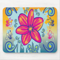 Abstract Flower Mousepad mousepads