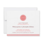 Abstract Flower Save the Date Custom Invitation
