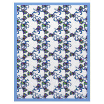 Abstract Flower Scrapbooking Paper letterhead