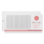 Abstract Flower Thank You Customized Photo Card