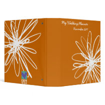 Abstract Flower Wedding Planner binders by bridalboutique Abstract Flower Wedding Planner binders
