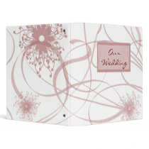 Abstract Flowers Binder