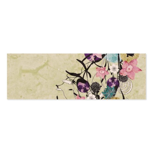 Abstract flowers Business Card