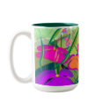 Abstract Flowers Coffee Mug by Kardz4U Abstract Flowers Coffee Mug