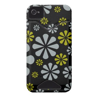 Abstract Flowers iPhone 4 Case-Mate casemate_case
