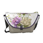 Abstract Flowers Messenger Bag