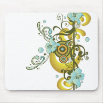 Abstract flowers Mousepad