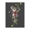 Abstract flowers Postcard