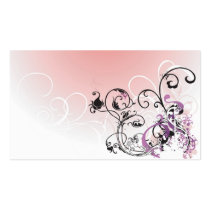 Abstract flowers Profile Card business cards