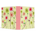 Abstract Flowers School Binder