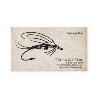 Abstract Fly Fishing Business Card