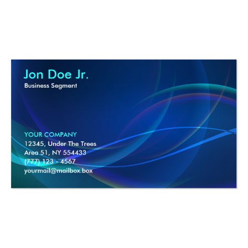 Abstract fractal business card (front side)