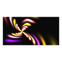 Abstract Fractal Design Photo Card Template